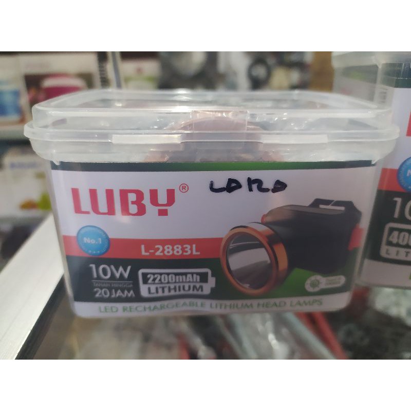 Senter kepala luby 10 Watt  L-2883L L2875 Nyala putih