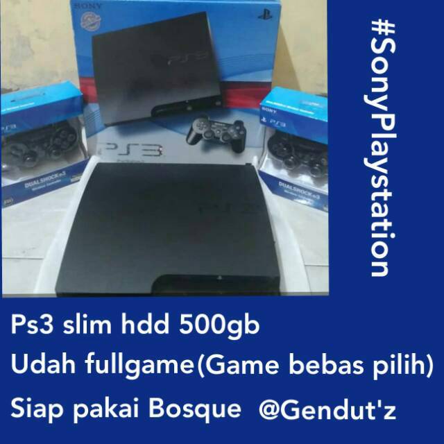 Ps3 Ps 3 slim hdd 500gb fullgame