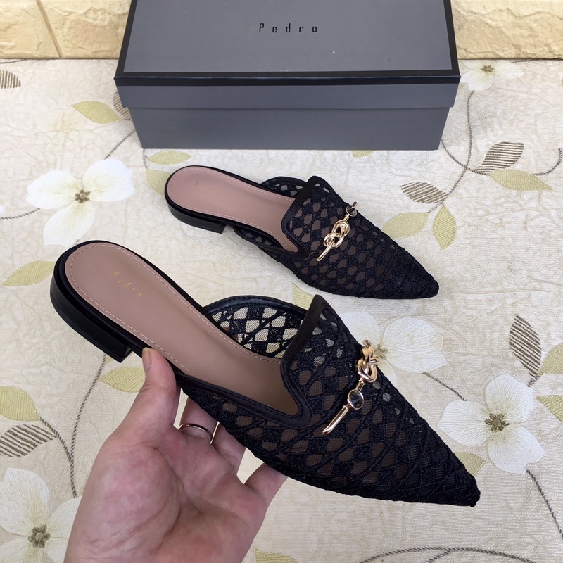 Sepatu Pdr 305 Gold Knot Detailed Mules
