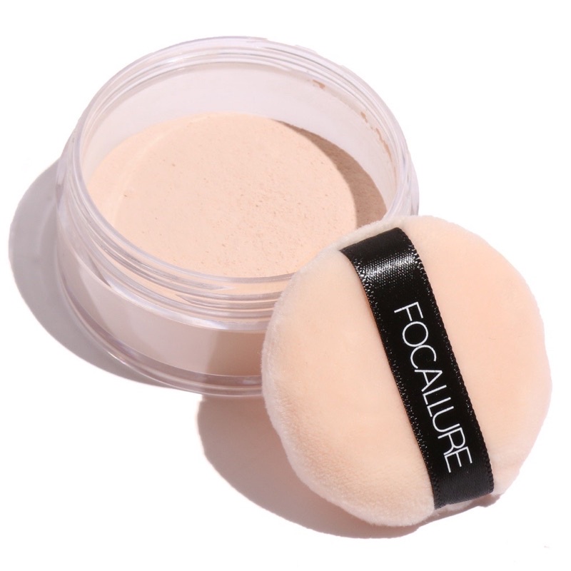 FOCALLURE Oil Control Loose Powder Natural Bedak Tabur- Hingga 12 Jam Make Up