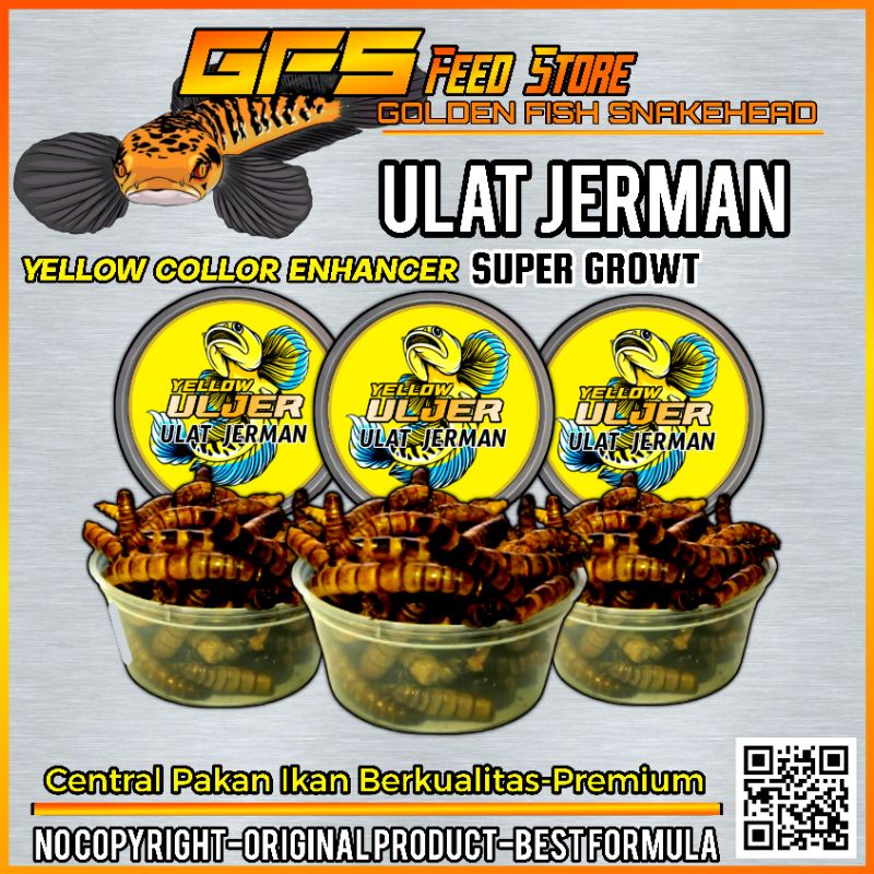 Uljer Yellow/Ulat Jerman Yellow Pigment Kemasan Cup