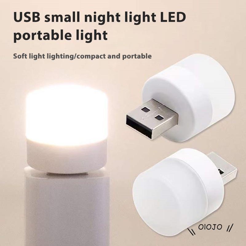 【COD】Lampu Baca LED Bentuk Bulat Dengan Port Charger USB Dan Perlindungan Mata