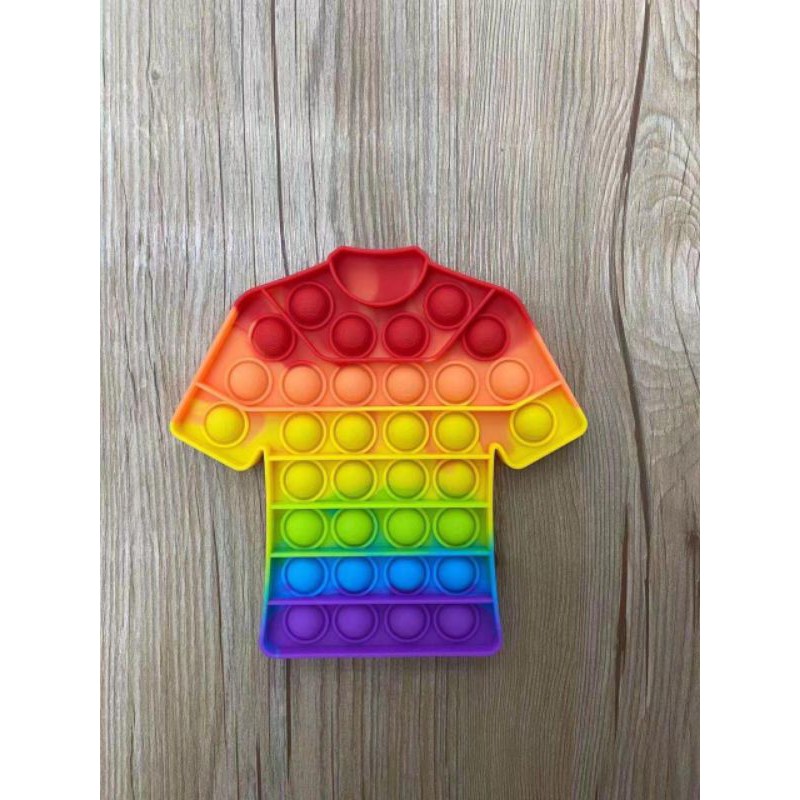 Pop It Rainbow Unicorn Fidget Toy Langka Murah Berkualitas Unik Mainan Edukasi Edukatif Free Gundu-baju