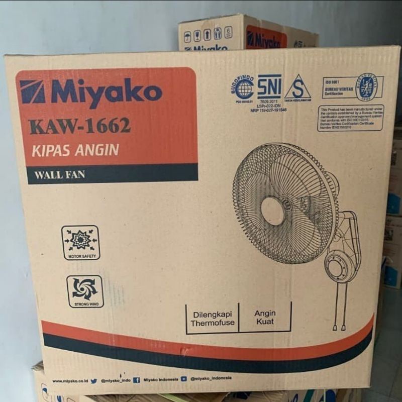 Jual Kipas Angin Dinding Miyako Kaw Gb Wall Fan Miyako Kaw Gb Jaring Besi Shopee