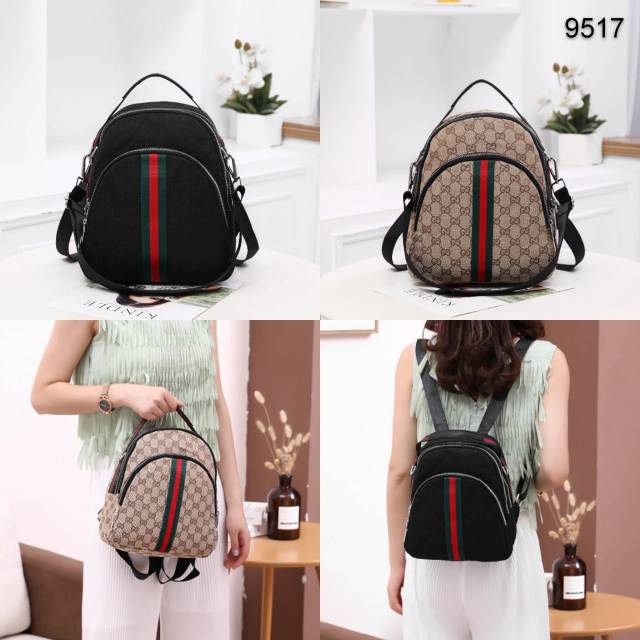 TAS PUNGGUNG GUCCI NANA MULTIFUNGSI BACKPACK 9517