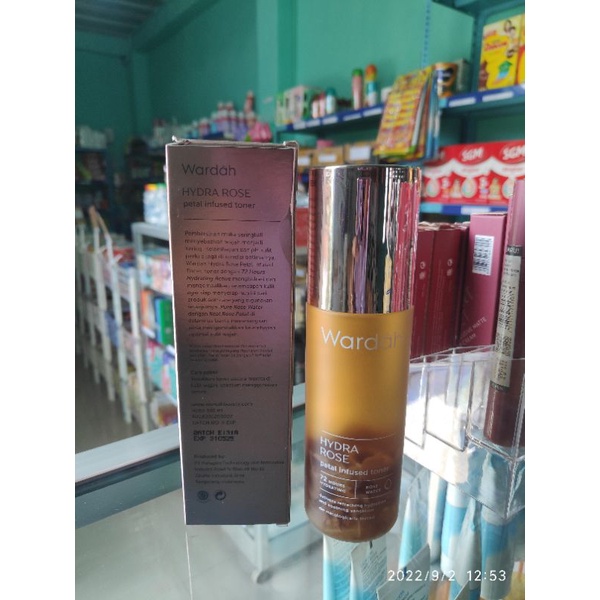 Toner Petal Infused 100ml Wardah Hydra Rose Menghidrasi 72 Jam Jaga Kelembaban PH Kulit Skin Care Wajah Muka