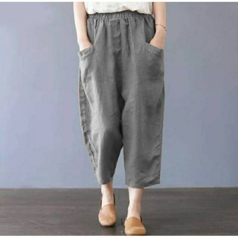 Mera pants / Celana chinos Willow pants wanita korea bahan twill stretch premium