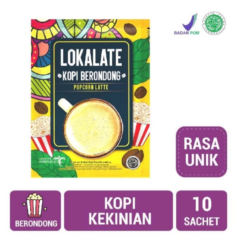 

Lokalate kopi berondong popcorn latte 10's