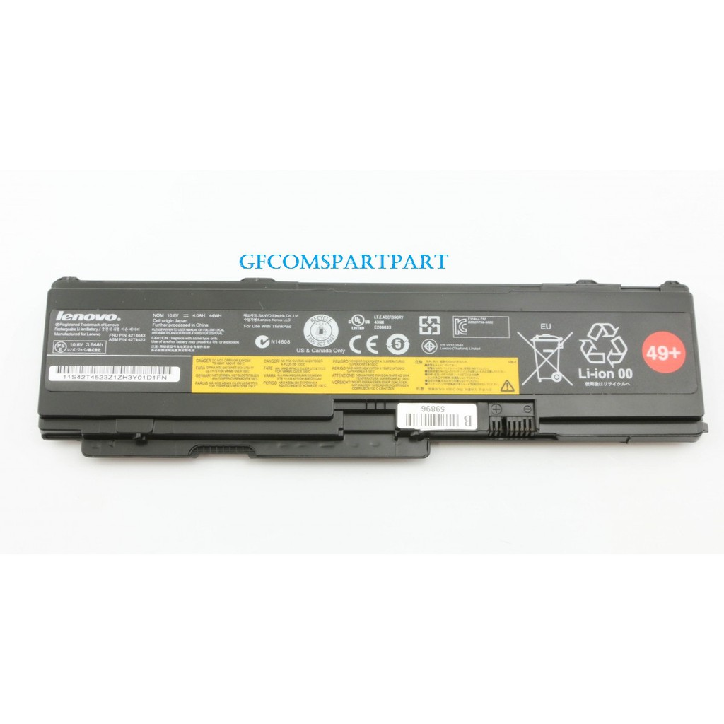 BATERAI LAPTOP LENOVO Thinkpad X300 X300 6477 X300 6478 X301 X301 4057 X301 13.3 Widescreen Series