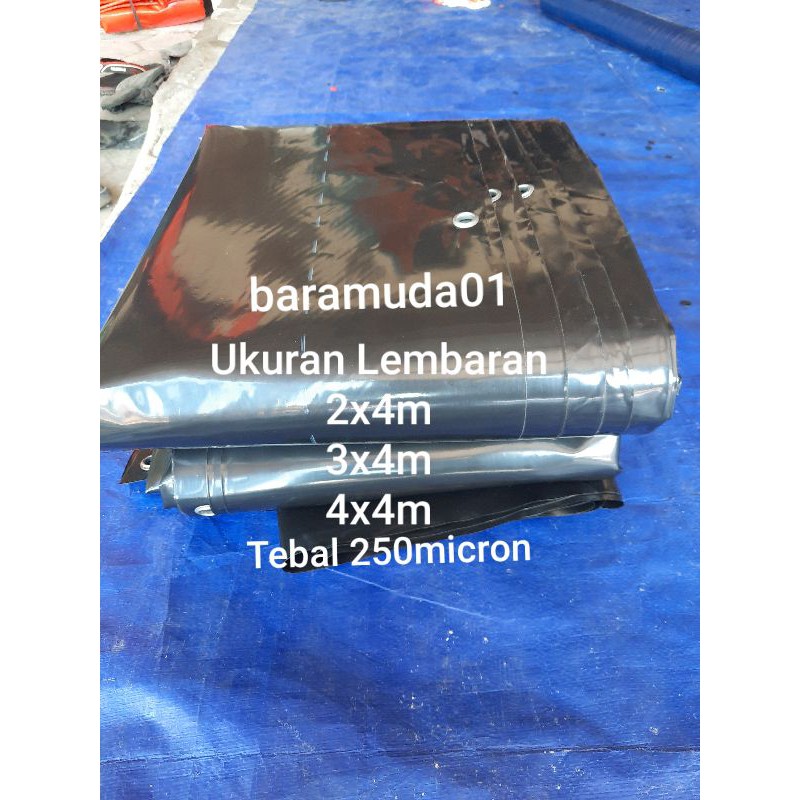 Terpal kolam ikan HDPE GEOMEMBRAN 250micron kualitas terbaik