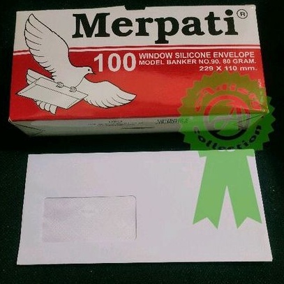 

amplop jendela kiri / amplop bisnis isi 100 lembar