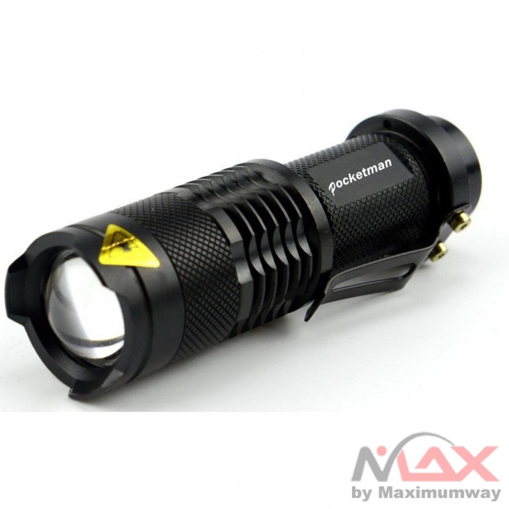 Senter mini saku anti air LED 2000 Lumens Waterproof swat Police Light Recharge Outdoor Pocketman