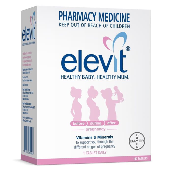 Jualan ELEVIT WITH IODINE 100 TABLET Terlaris