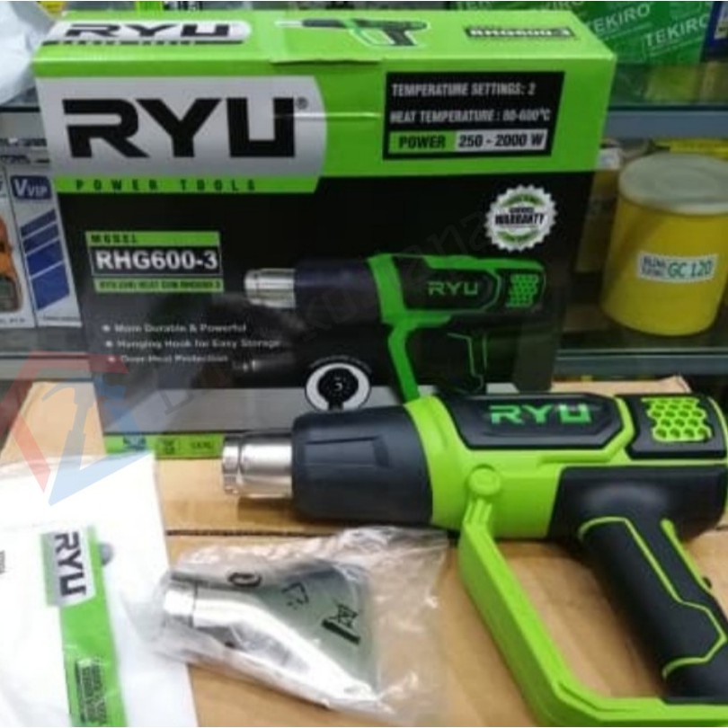 Hot Air Gun RYU RHG600-3 - Heat Gun - Hot Gun Blower Pemanas