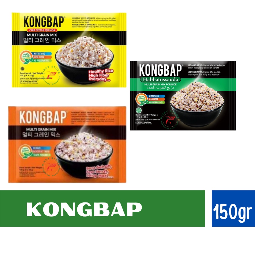 KONGBAP ORIGINAL/HABBATUSSAUDA/CHIA SEED QUINOA 150gram