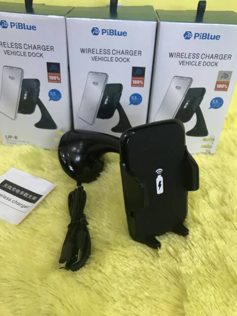 Car Holder Wireless Charger PiBlue UP-8 / Car Holder / Wireless Charger Android Ios / Iphone X