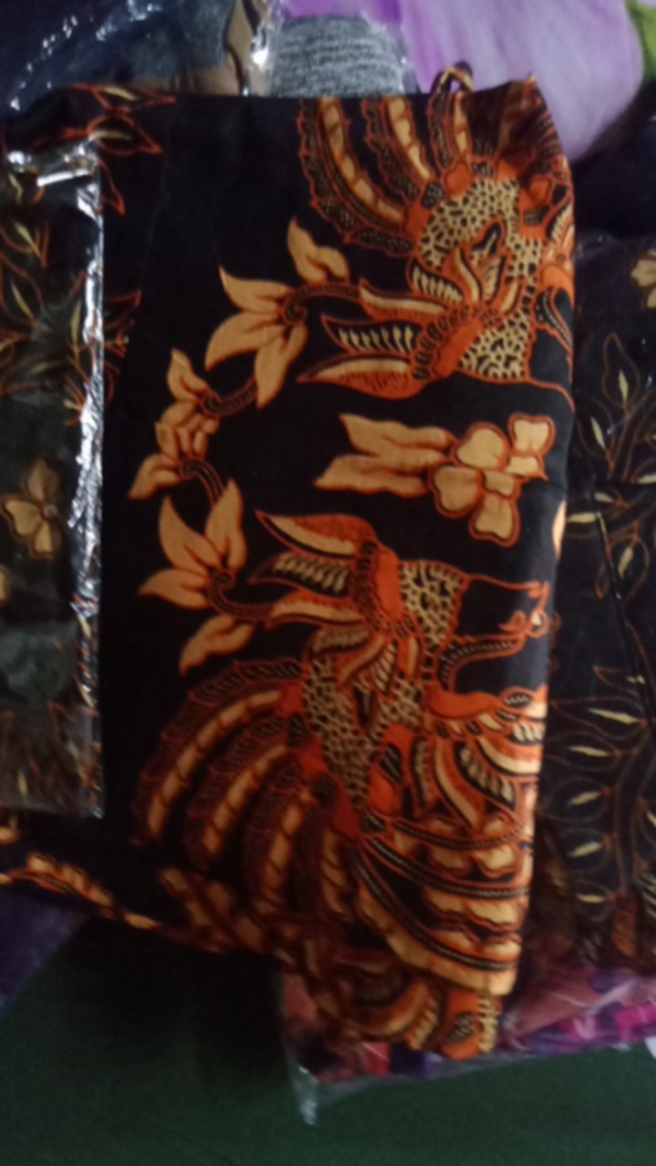 Batik Couple Keluarga Sania Ruffle Ori Ndoro Jowi Dnt Cendrawasih Kuning