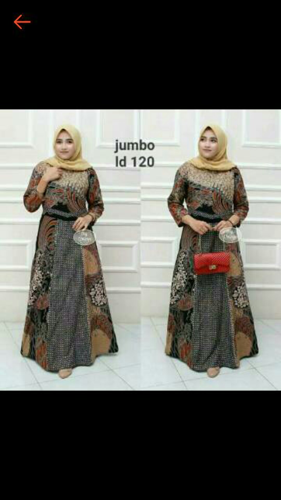 [ Gamis Jumbo ] Terbaru Gamisbatik Sekar Wangi Big Size Ld 120cm Batiksolo Batikmodern Fashionmuslim