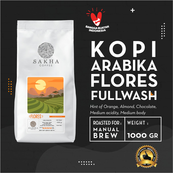

Kopi Arabika Flores Bajawa Roasted For Manual Brew 1 Kg - SAKHA COFFEE - KMFLO1000