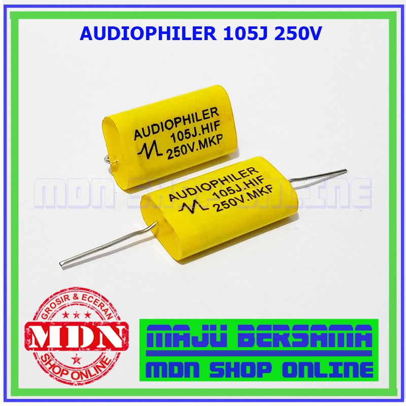 Audiophiler 105 - Kapasitor 1 Uf 250v - Kapasitor  Tweeter