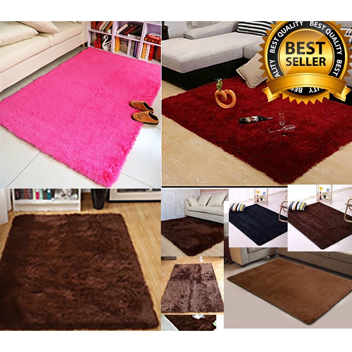 Karpet Bulu Rasfur Tebal 5cm Uk. 160x100cm Busa HDP Anti Slip