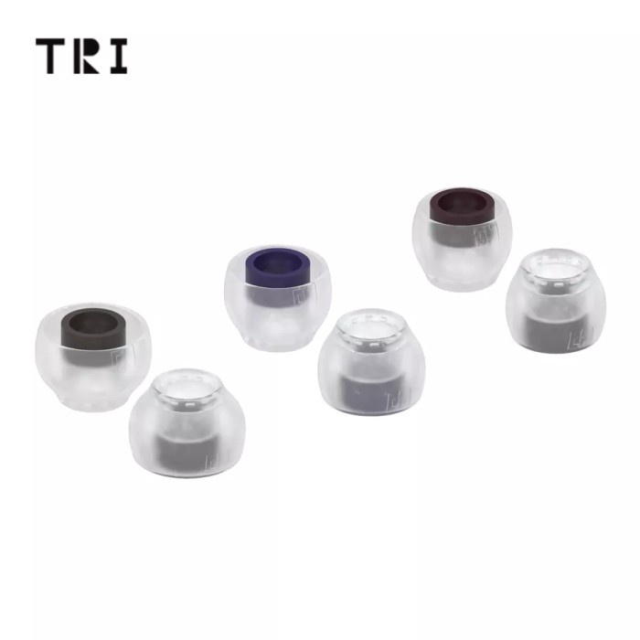 TRI Clarion Silicone Earphone Eartips 3 Pairs Upgrade Ear Tips