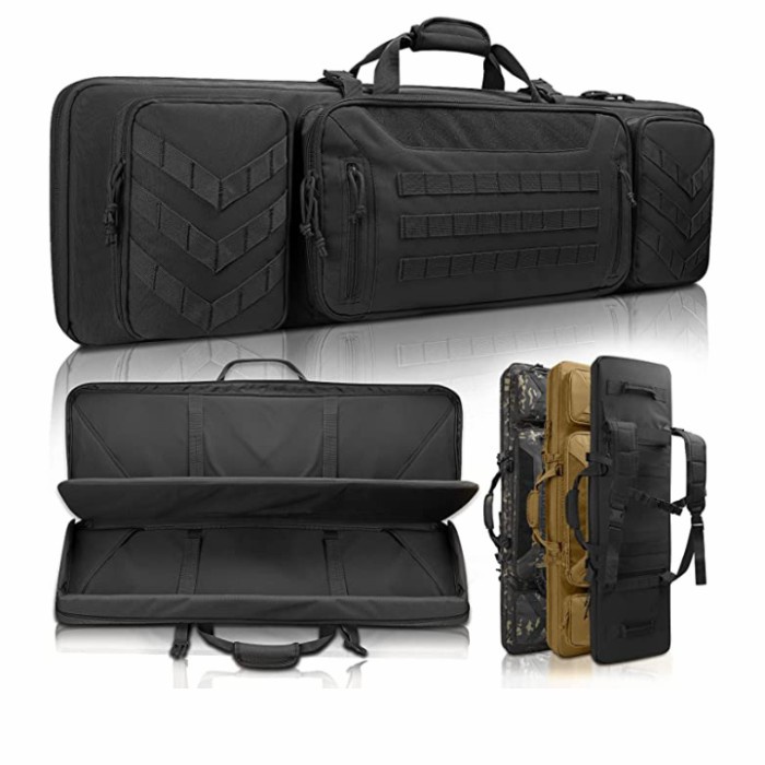 tas senjata laras panjang 60-150 cm tas senjata airsoftgan 2kompertmen