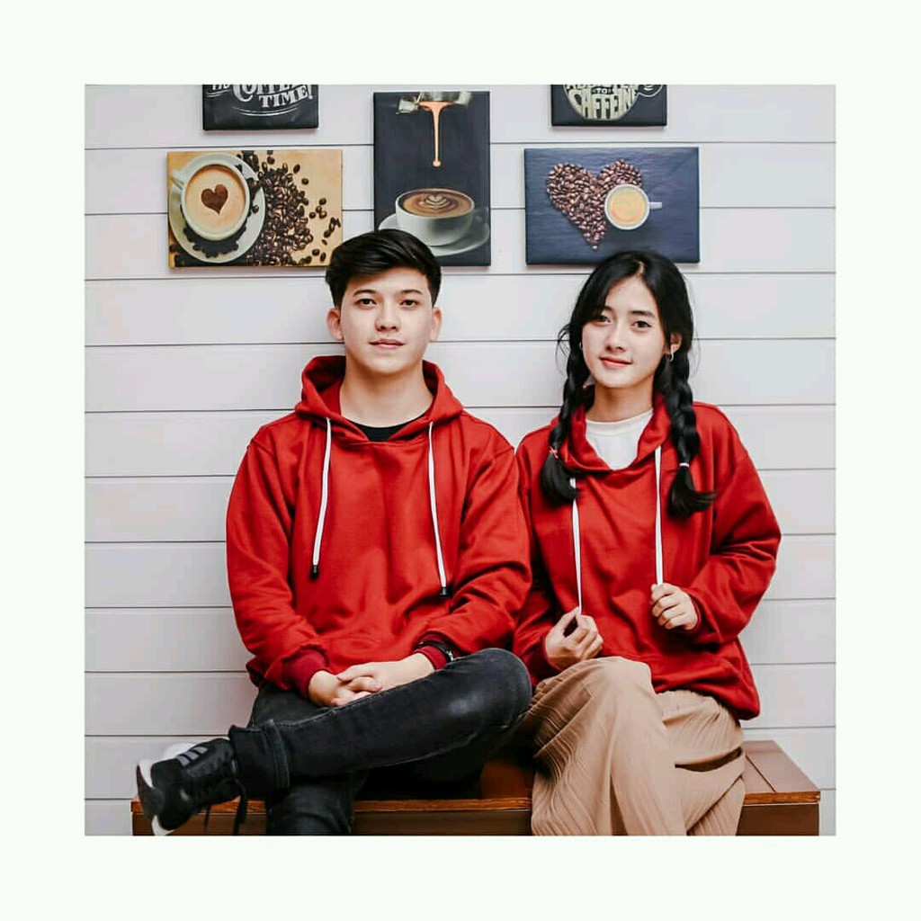 Hoodie Sweater Polos Natural HARGA SATUAN bisa untuk couple pria wanita