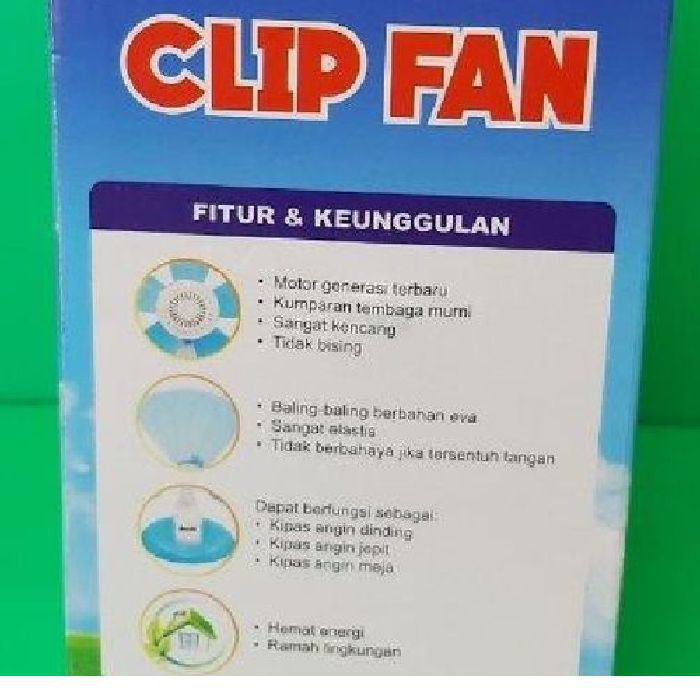 Kipas Angin Jepit Arashi 30 Watt AR 138 Clip Fan 3in1