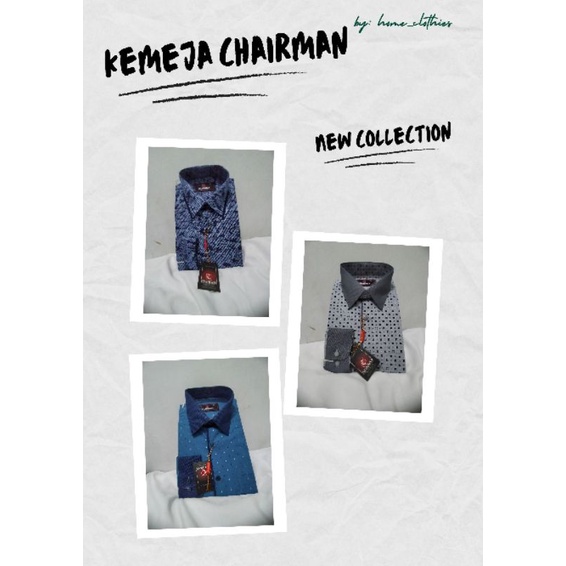 kemeja chairman lengan panjang
