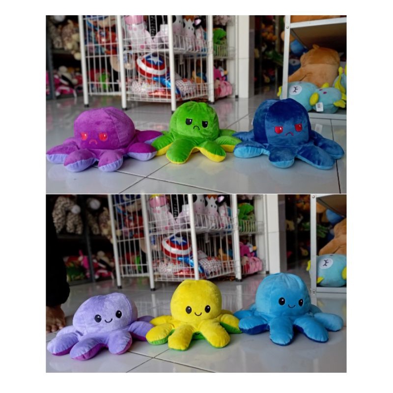 Boneka Gurita Ukuran L Hadiah Kado Gift Lucu Lembut Halus