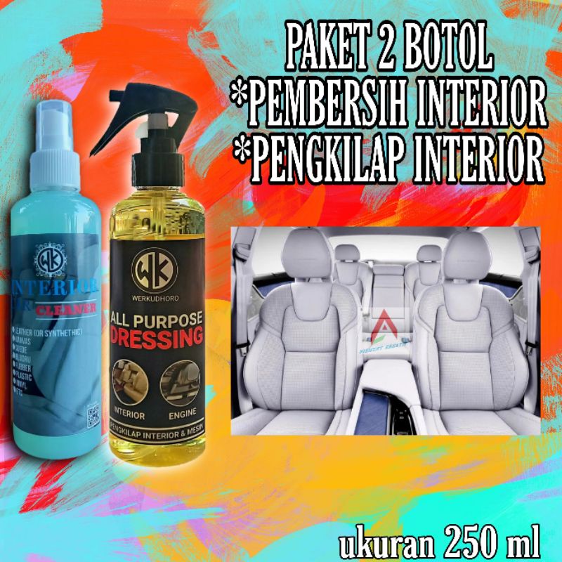 PAKET HEMAT PEMBERSIH INTERIOR &amp; PENGKILAP INTERIOR  MOBIL/JOK/BELUDRU/DASBOARD