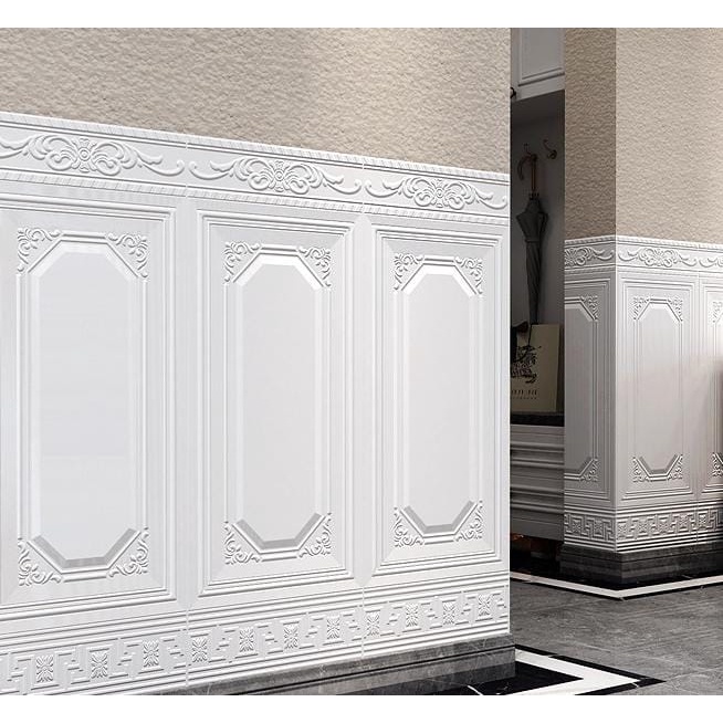 READY SEMUA WARNA [TEBAL] Wallpaper 3D Foam Tembok Dinding Motif Pintu Jendela/Stiker Foam 3D Dinding Dekorasi Ruangan-1