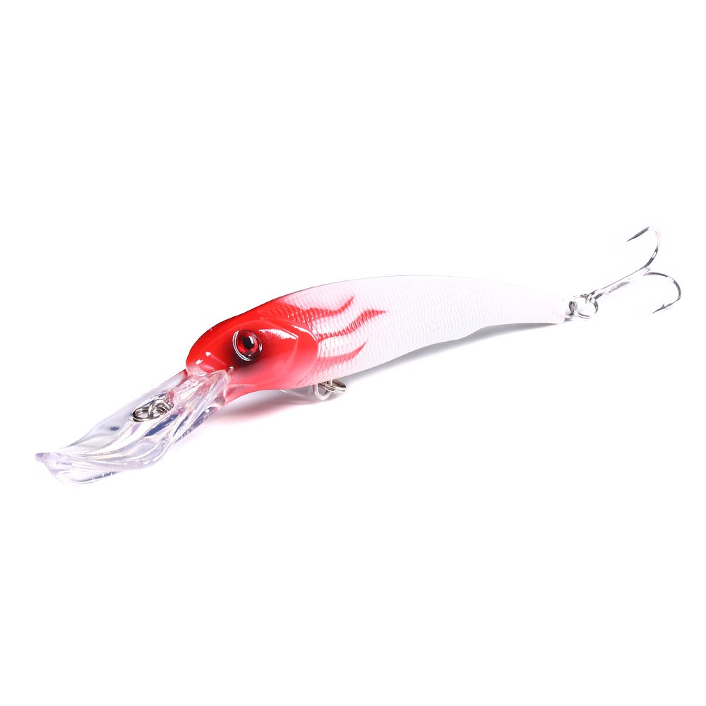 HENGJIA 10Pcs/set minnow umpan pancing ikan bass ikan fishing lure crankbait memancing peralatan