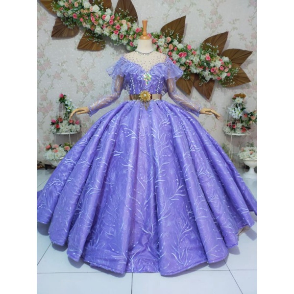 1❤️gaun pengantin (kriwil) Barbie LAPIS BUSA