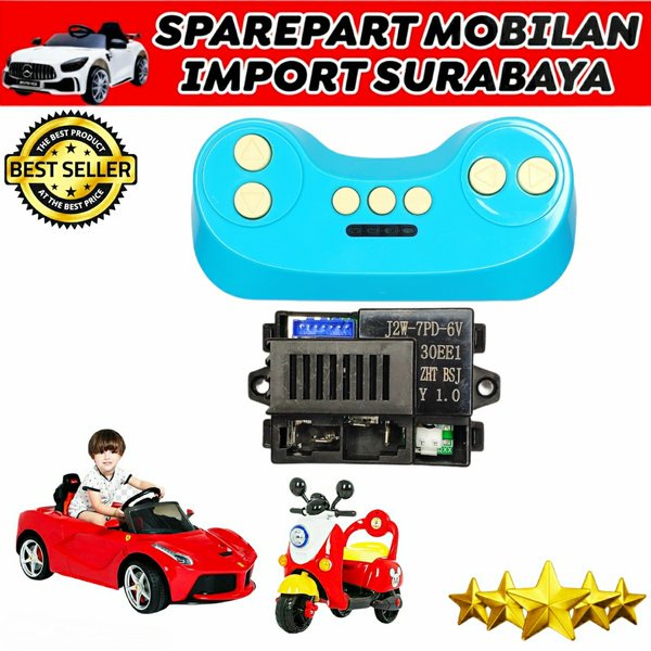 MODUL KONTROL J2W 7P 6V RECIVER MOBILAN PMB ANAK SWING TRANSMITTER MOTOR CONTROLLER MOBIL AKI 6