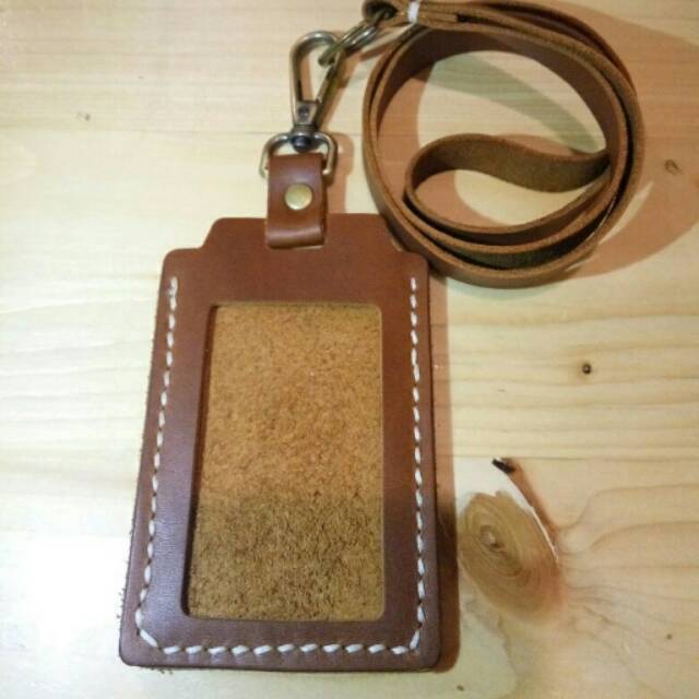 

Id card case cover holder handmade leather