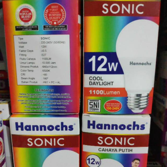 Lampu led 12 watt hannochs