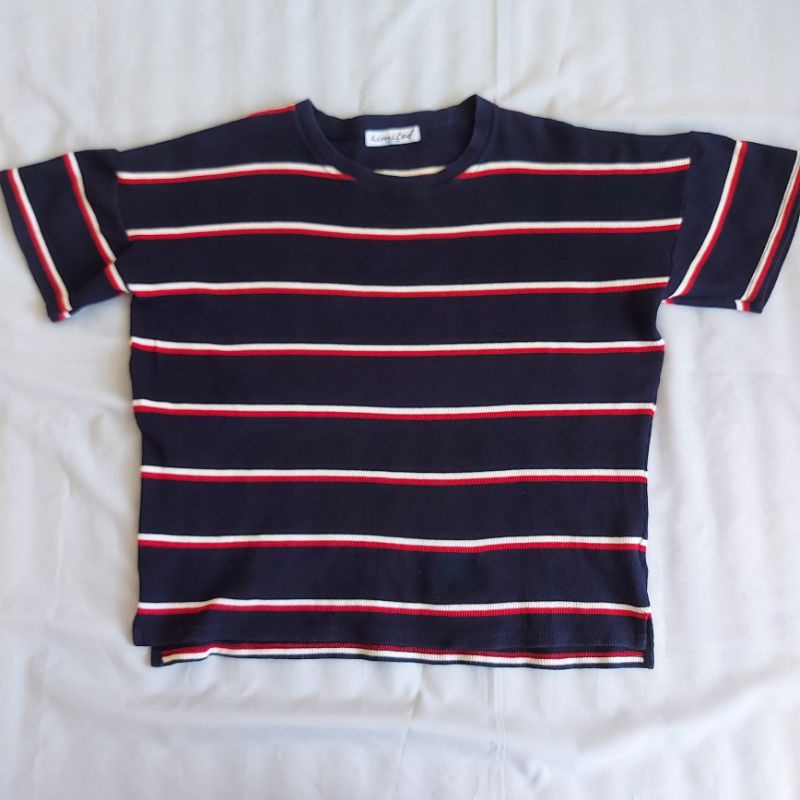KAOS OVERSIZE GARIS GARIS THRIFT