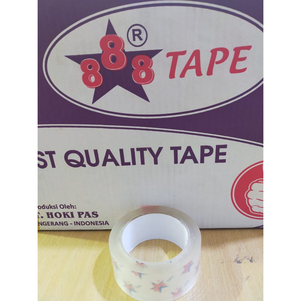 

Termurah Lakban Bening tape 45mm x 100 yard super clear bagus berkualitas
