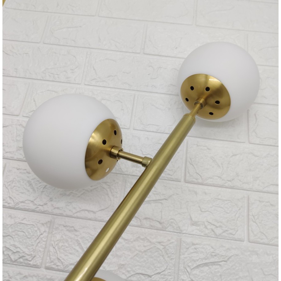 Lampu Gantung Hias Mewah Gold BistroLight Modern 8 Bohlam (Lampu)