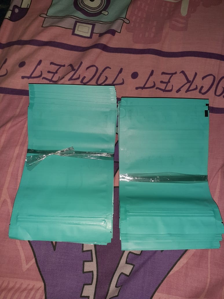 Standing Pouch Biru 13x20