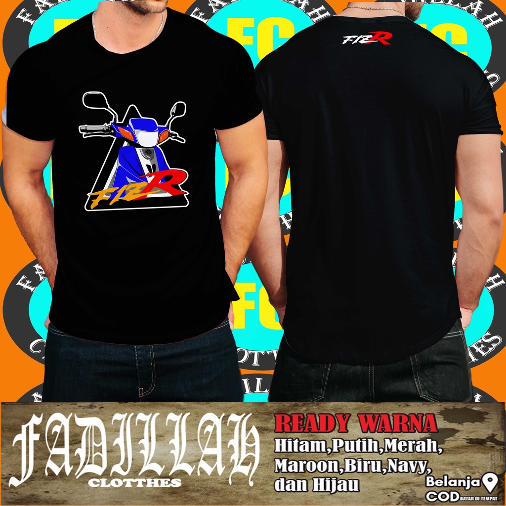 Kaos Baju Motor Yamha F1ZR Vektor Baju Otomotif