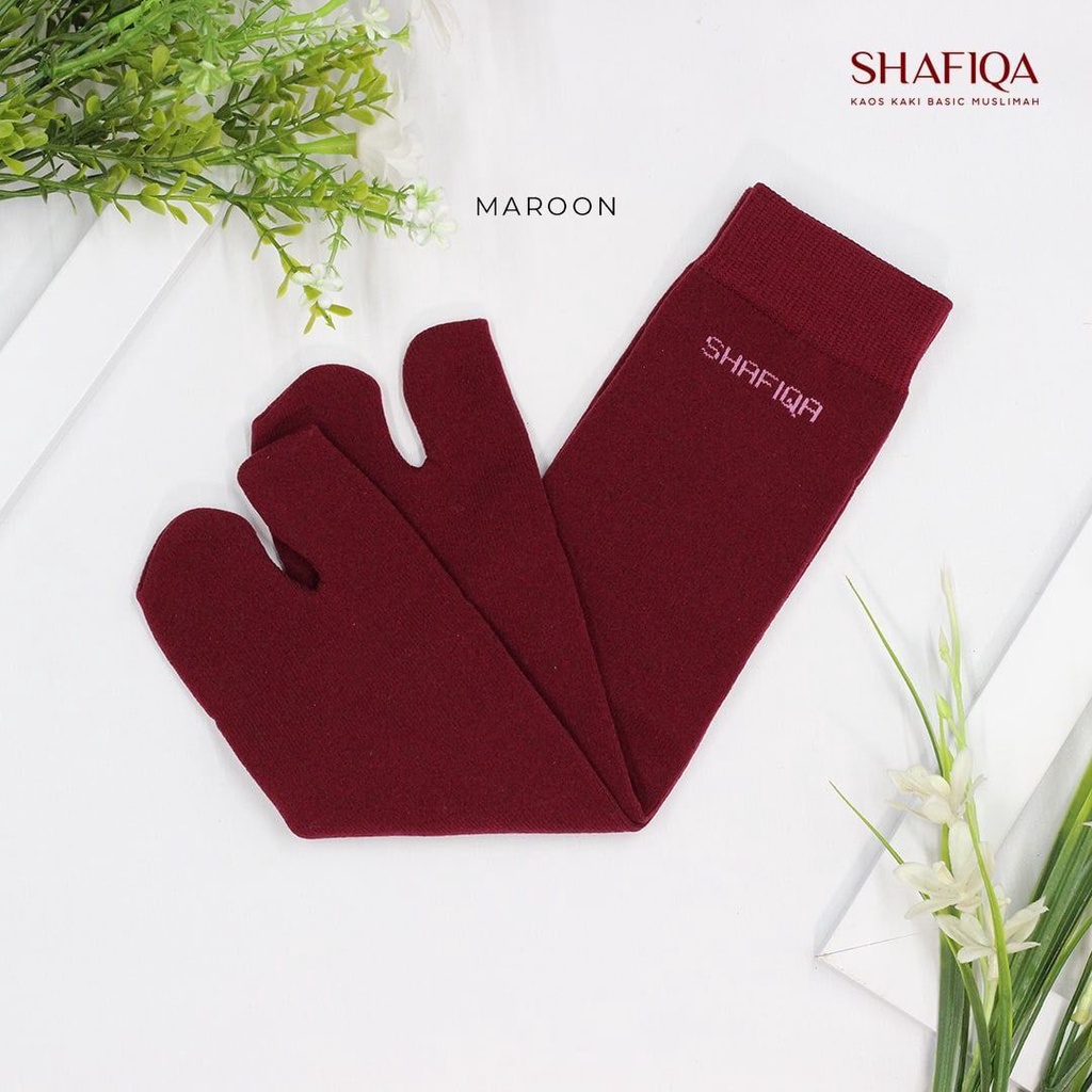 Kaos Kaki Muslimah Panjang Merah Maroon Syakira shock