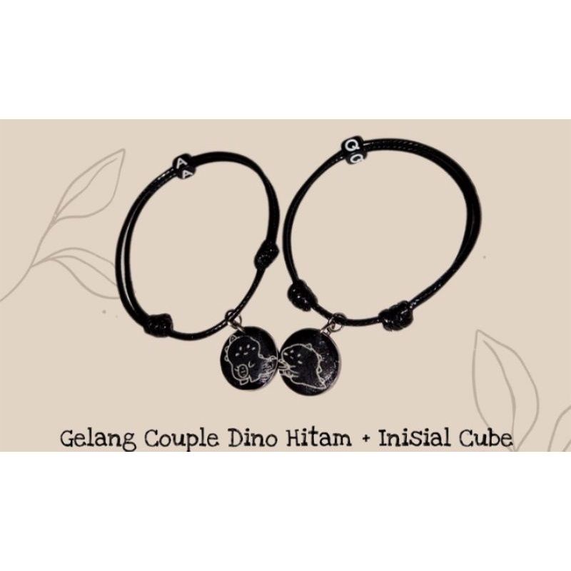 Sepasang Gelang Couple Dino Ekor + Magnet