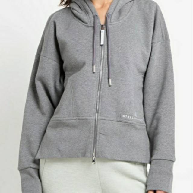 ADIDAS PERFORMANCE ESSENTIAL HOODIE STELLA McCARTNEY GREY AUTHENTIC 100% BNWT