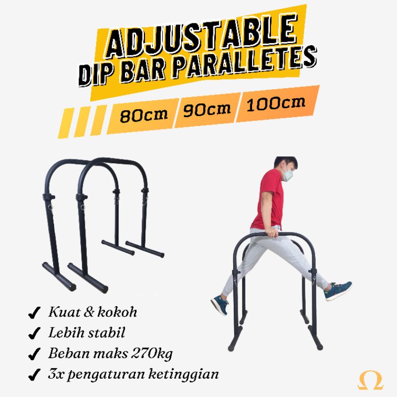 Dip Bar / Dips Bar / Alat Lathian Fitness / Fitness Bar/ Calisthenics Fitness