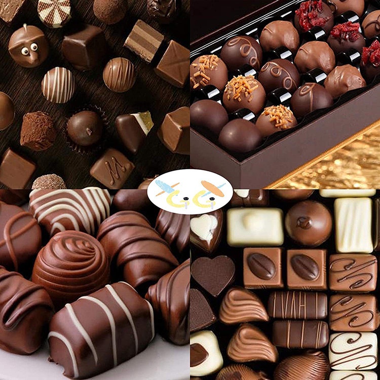 Cetakan Coklat Silicone 30 Grid dengan 6 Motif Beraneka Ragam Cetakan Coklat Jelly Silicone Molds Baking Chocolate TERMURAH TERLARIS