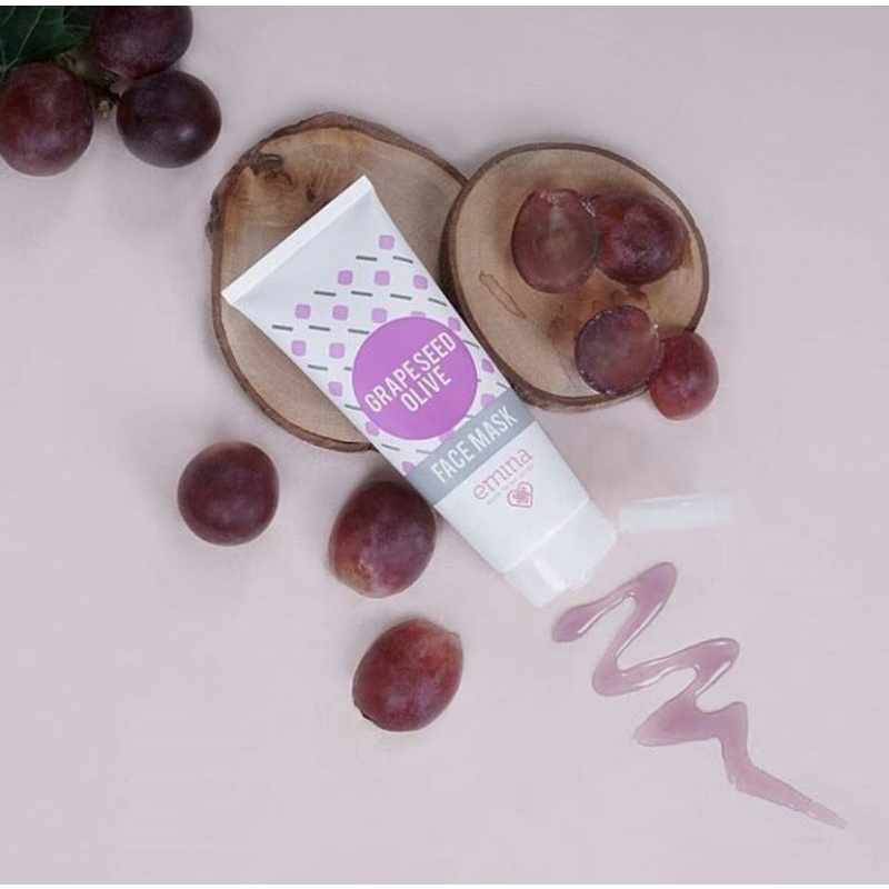 [Original] Emina Face Mask 60ml Grape Seed Olive