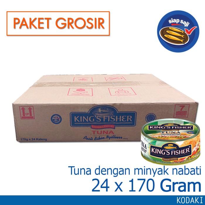 

Kaleng | Paket 24 Pcs King'S Fisher Tuna Dalam Minyak Nabati Tuna In Oil 170Gr